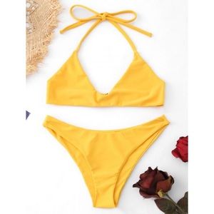 Yellow bikini